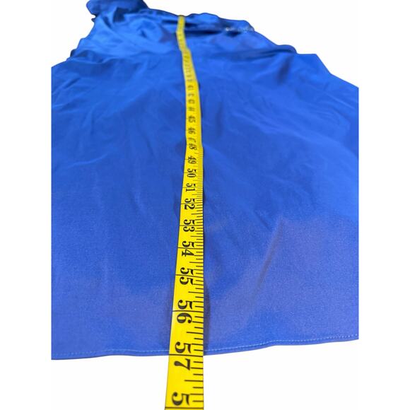 NWT David Meister Blue One Shoulder Jeweled Gown - Size 22 - Picture 9 of 16